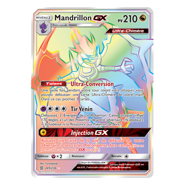 Carte Mandrillon - Arc-en-ciel rare de Pokémon Harmonie des Esprits 249/236