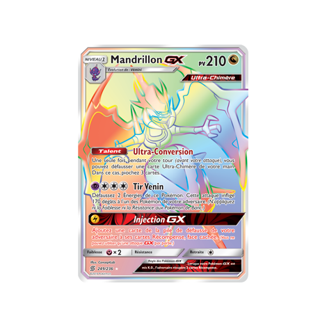 Carte Mandrillon - Arc-en-ciel rare de Pokémon Harmonie des Esprits 249/236