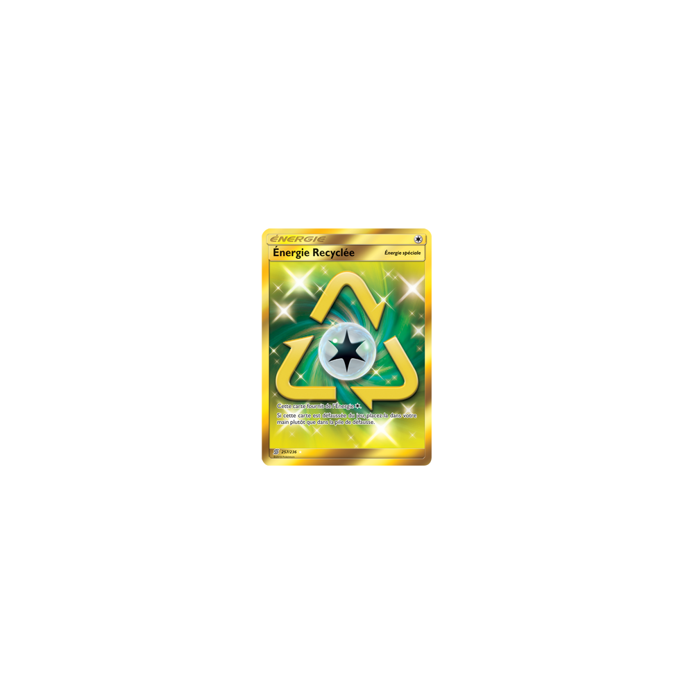 Carte Énergie Recyclée - Holographique rare de Pokémon Harmonie des Esprits 257/236