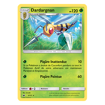 Découvrez Dardargnan, carte Rare de la série Invasion Carmin