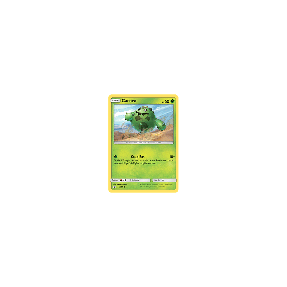 Carte Cacnea - Commune de Pokémon Invasion Carmin 5/111