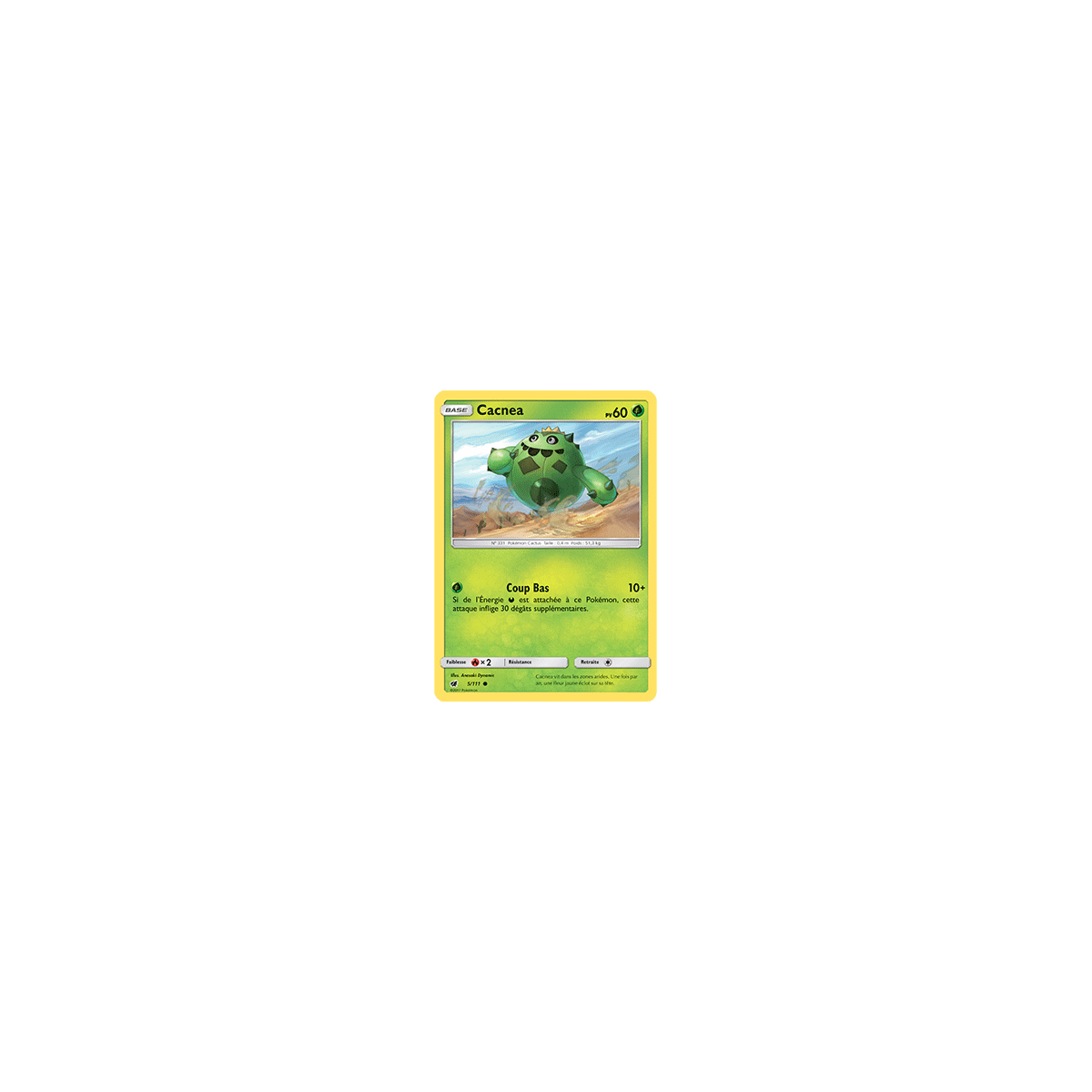 Carte Cacnea - Commune de Pokémon Invasion Carmin 5/111