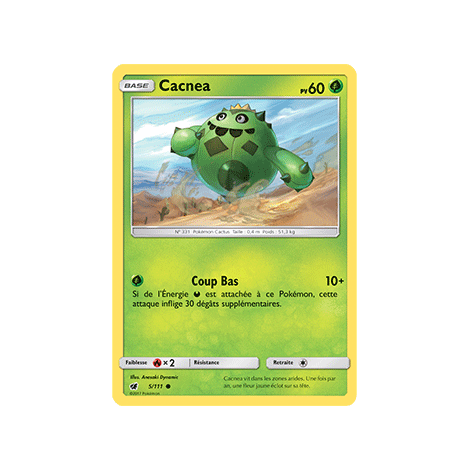 Carte Cacnea - Commune de Pokémon Invasion Carmin 5/111