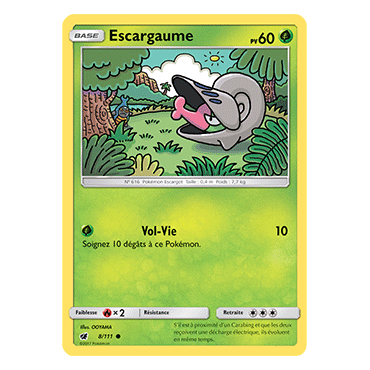 Escargaume 8/111 : Joyau Commune de l'extension Pokémon Invasion Carmin