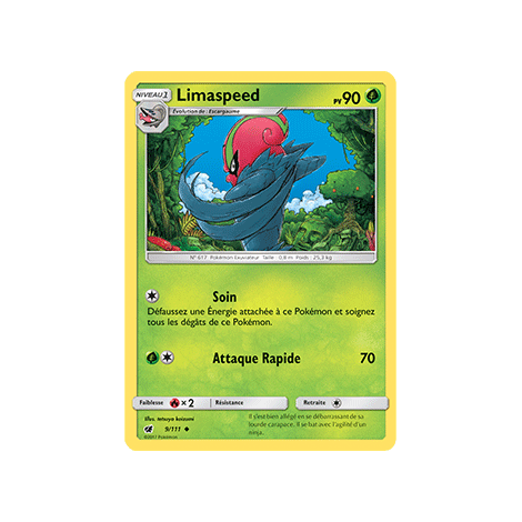 Carte Limaspeed - Peu commune de Pokémon Invasion Carmin 9/111