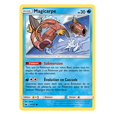 Magicarpe 17/111 : Joyau Commune de l'extension Pokémon Invasion Carmin