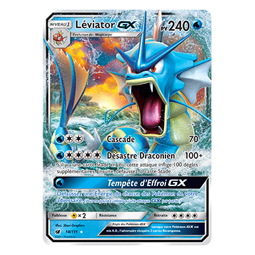 Léviator 18/111 : Joyau Holographique rare GX de l'extension Pokémon Invasion Carmin
