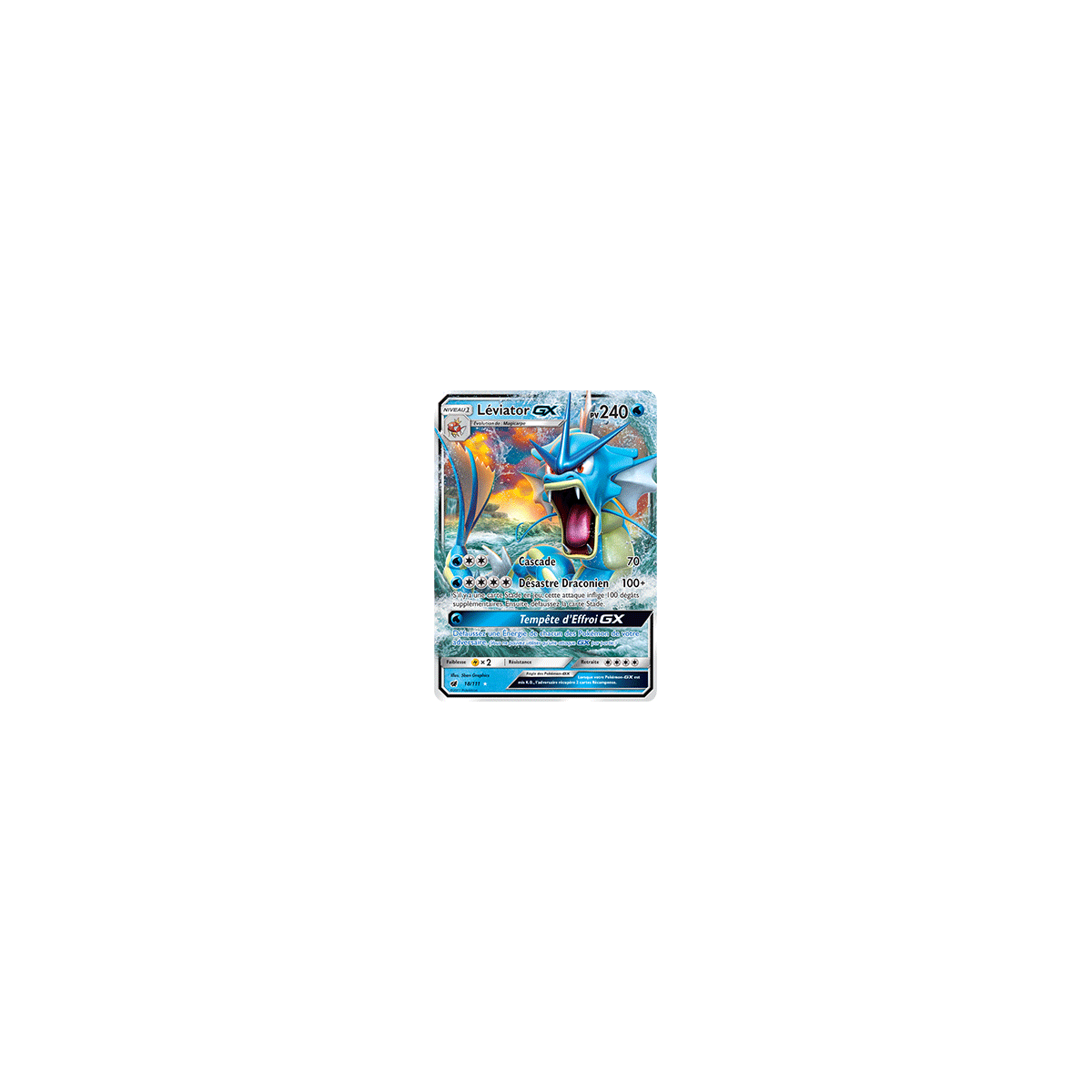 Léviator 18/111 : Joyau Holographique rare GX de l'extension Pokémon Invasion Carmin