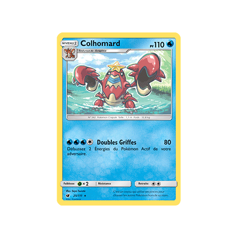 Colhomard 25/111 : Joyau Rare de l'extension Pokémon Invasion Carmin