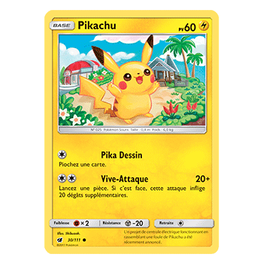 Découvrez Pikachu, carte Commune de la série Invasion Carmin