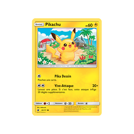 Découvrez Pikachu, carte Commune de la série Invasion Carmin