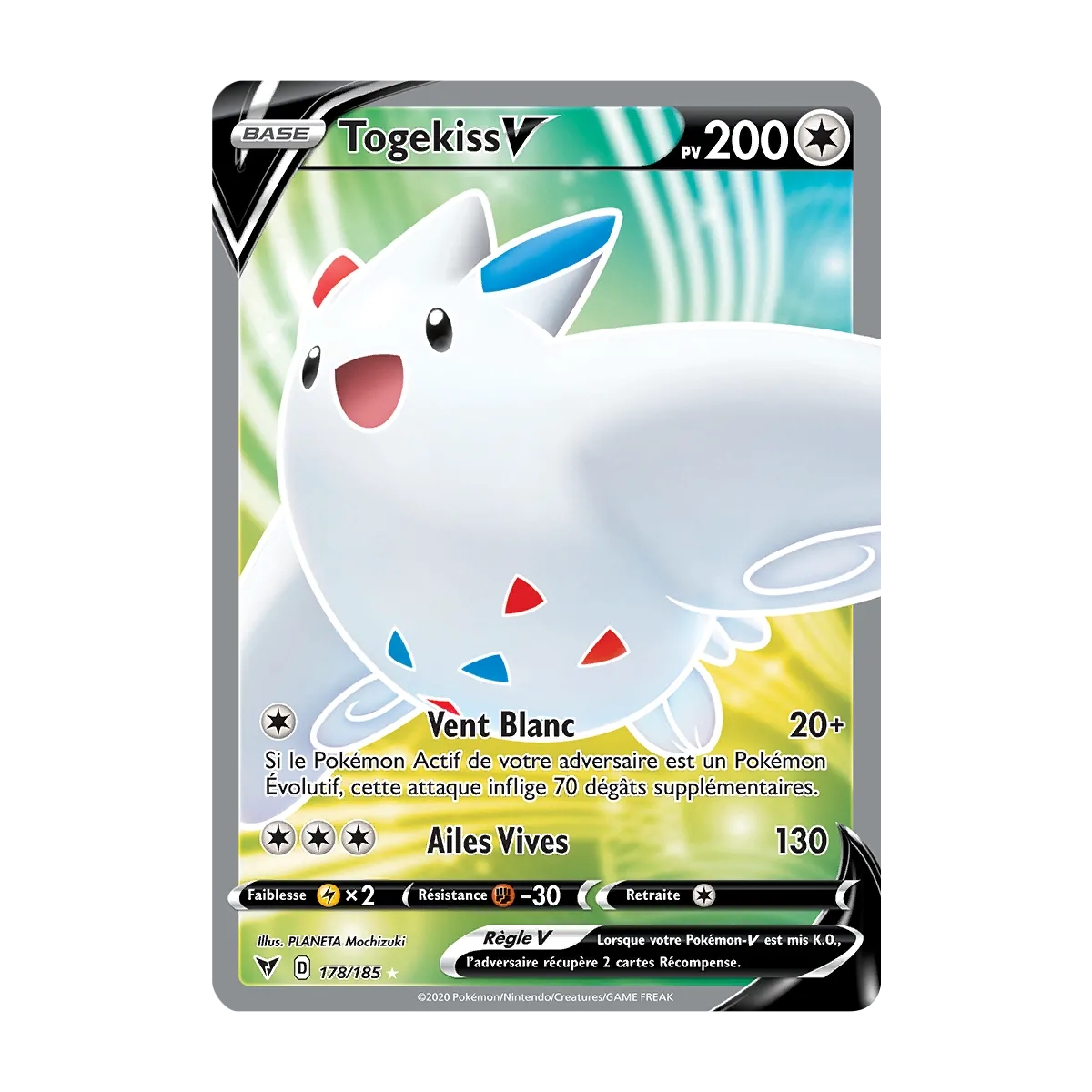 Découvrez Togekiss, carte Ultra rare de la série Épée et Bouclier Voltage Éclatant