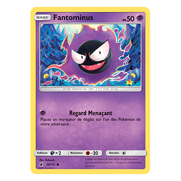 Découvrez Fantominus, carte Commune de la série Invasion Carmin