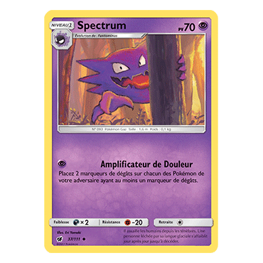 Carte Spectrum - Peu commune de Pokémon Invasion Carmin 37/111