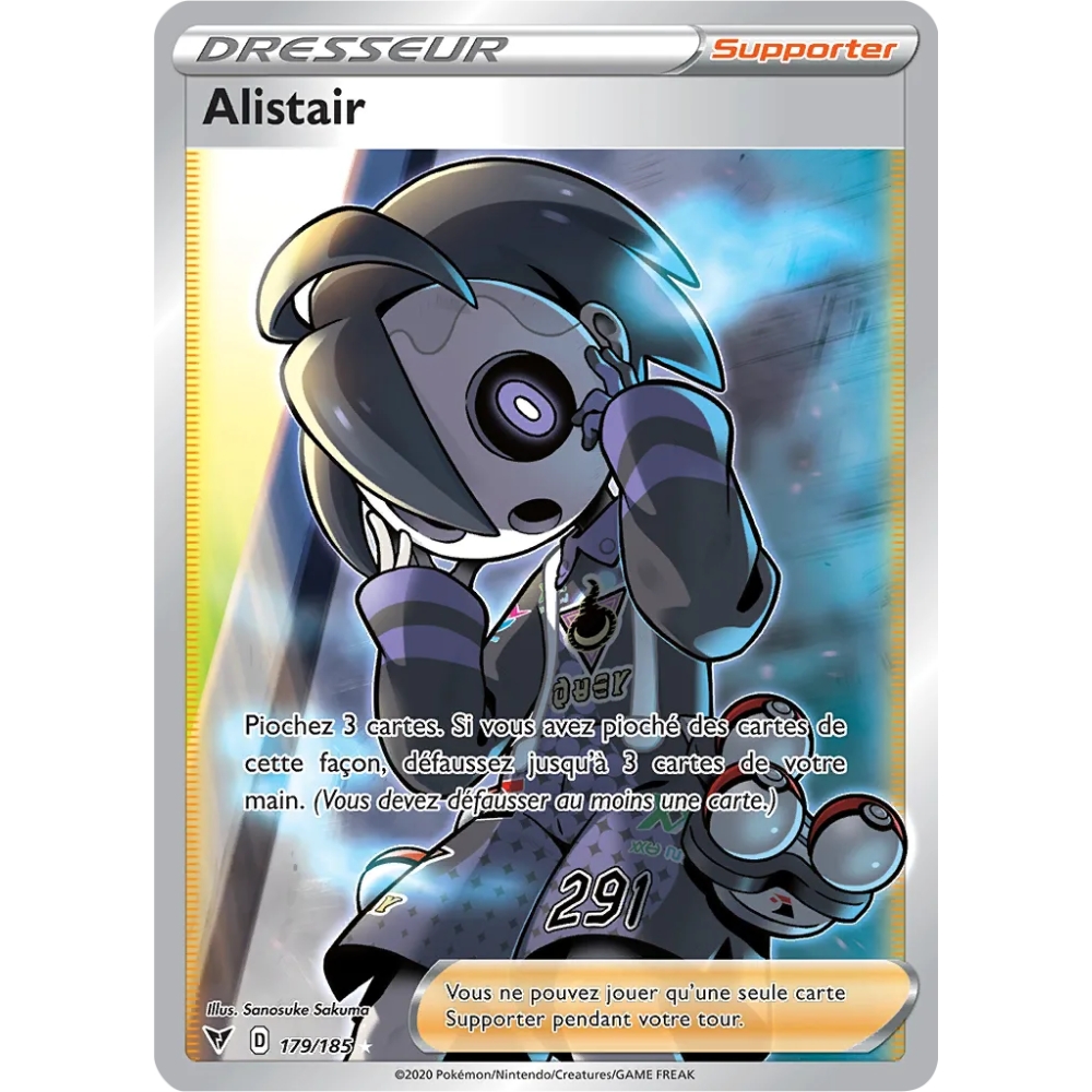 Découvrez Alistair, carte Ultra rare de la série Épée et Bouclier Voltage Éclatant