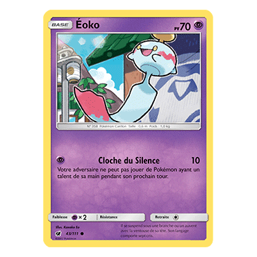 Éoko 43/111 : Joyau Commune de l'extension Pokémon Invasion Carmin