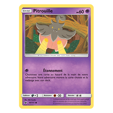 Carte Pitrouille - Commune de Pokémon Invasion Carmin 44/111