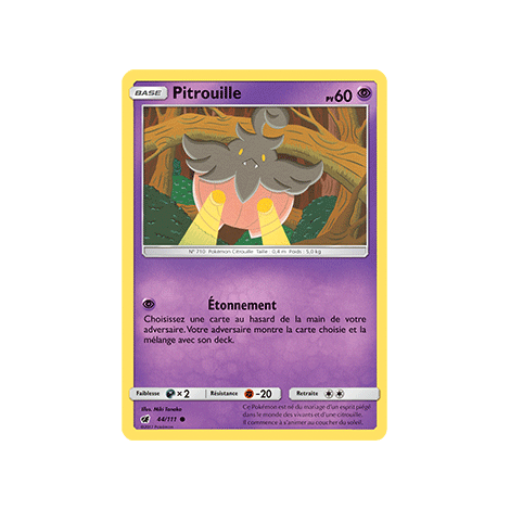 Carte Pitrouille - Commune de Pokémon Invasion Carmin 44/111