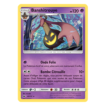 Banshitrouye 45/111 : Joyau Rare de l'extension Pokémon Invasion Carmin