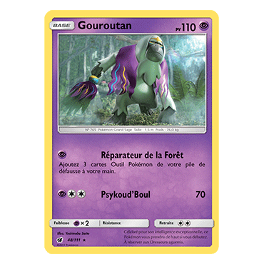 Découvrez Gouroutan, carte Rare de la série Invasion Carmin