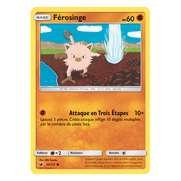 Carte Férosinge - Commune de Pokémon Invasion Carmin 50/111