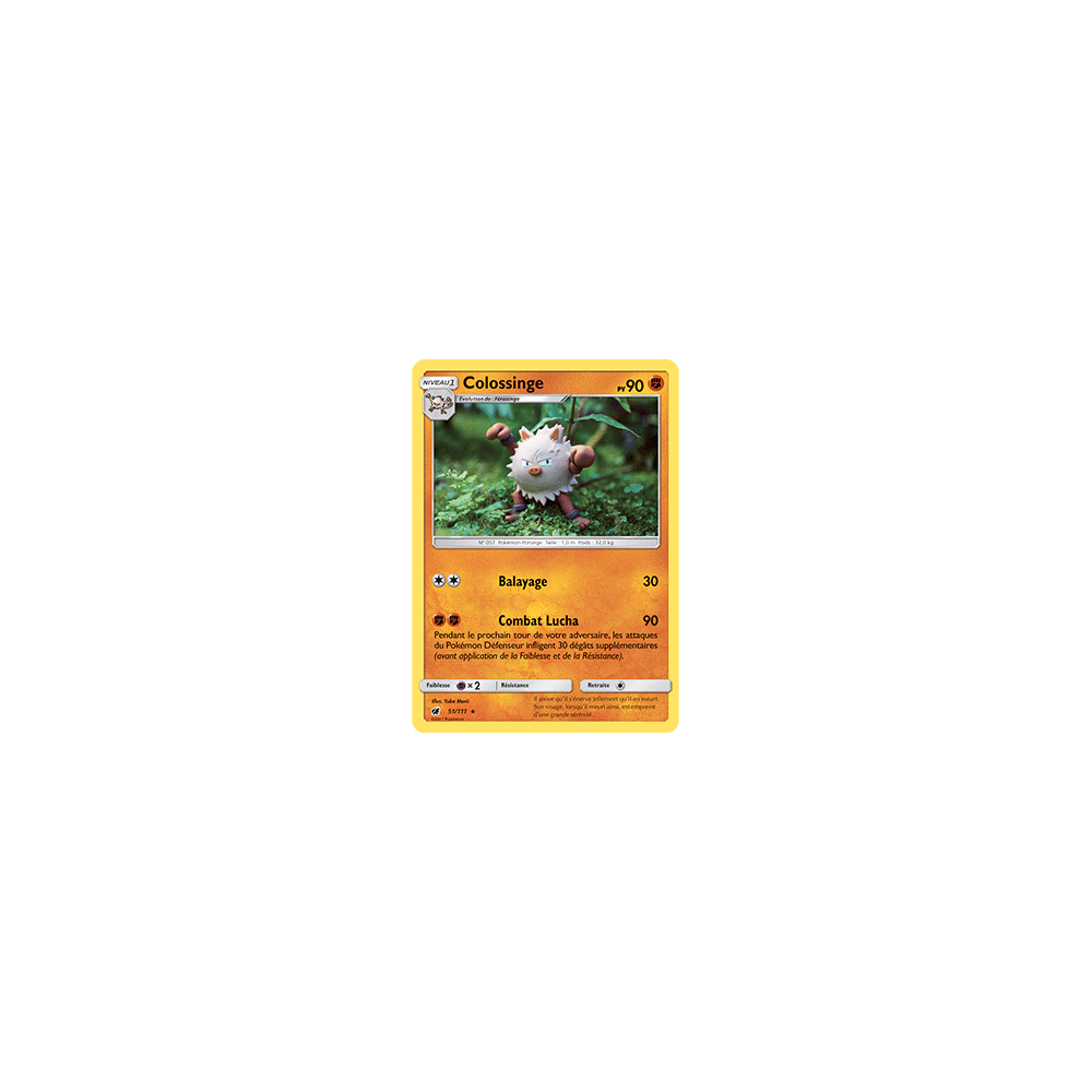 Carte Colossinge - Rare de Pokémon Invasion Carmin 51/111