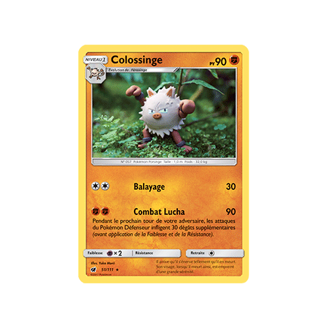 Carte Colossinge - Rare de Pokémon Invasion Carmin 51/111