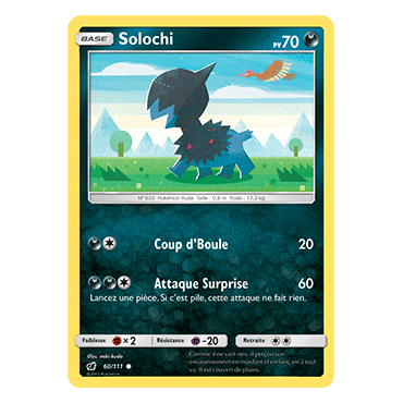Solochi 60/111 : Joyau Commune de l'extension Pokémon Invasion Carmin