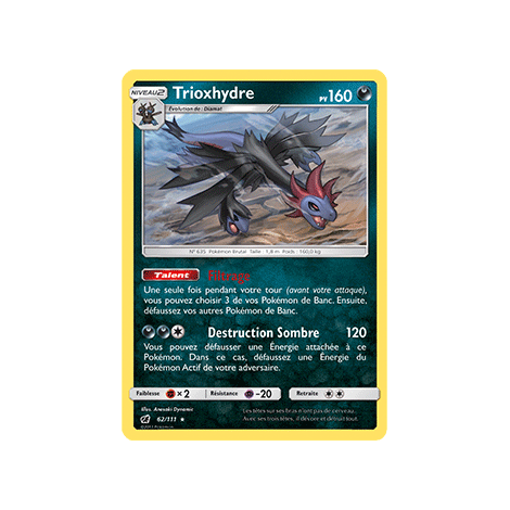 Trioxhydre 62/111 : Joyau Rare de l'extension Pokémon Invasion Carmin