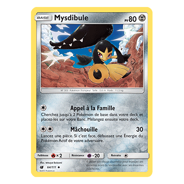 Mysdibule 64/111 : Joyau Peu commune de l'extension Pokémon Invasion Carmin
