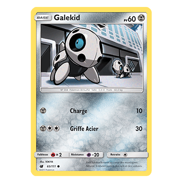 Carte Galekid - Commune de Pokémon Invasion Carmin 65/111