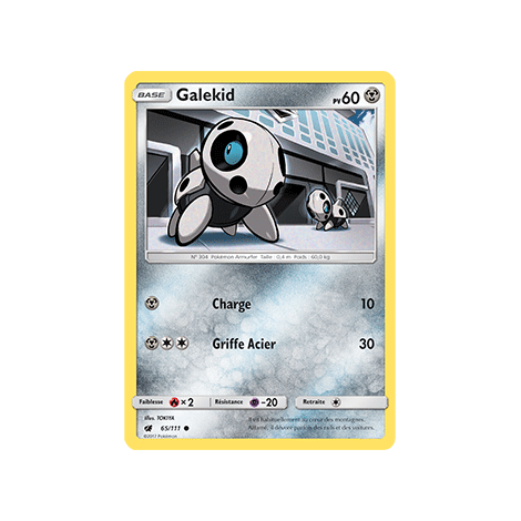 Carte Galekid - Commune de Pokémon Invasion Carmin 65/111