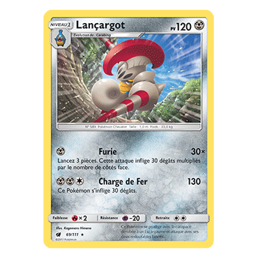 Découvrez Lançargot, carte Rare de la série Invasion Carmin