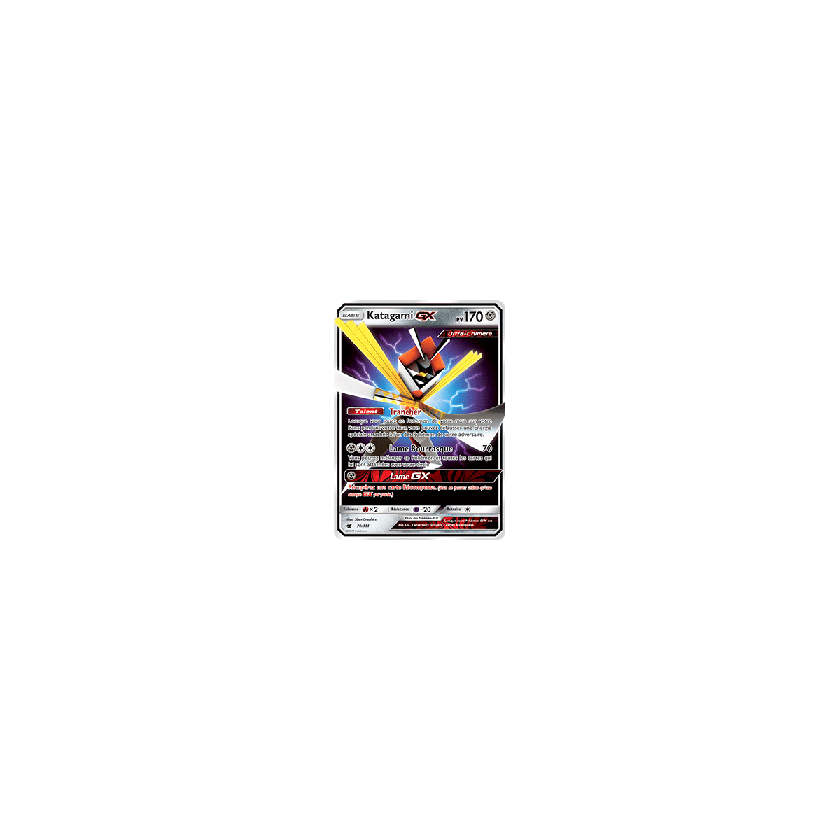 Découvrez Katagami, carte Holographique rare GX de la série Invasion Carmin