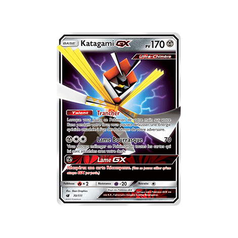 Découvrez Katagami, carte Holographique rare GX de la série Invasion Carmin