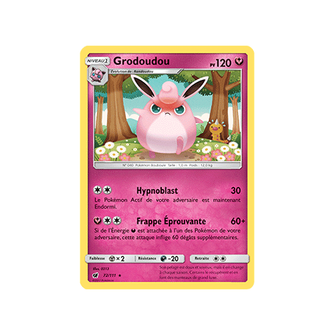 Carte Grodoudou - Rare de Pokémon Invasion Carmin 72/111