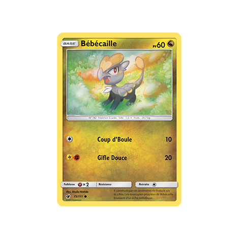 Bébécaille 75/111 : Joyau Commune de l'extension Pokémon Invasion Carmin