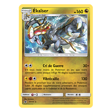 Ékaïser 77/111 : Joyau Rare de l'extension Pokémon Invasion Carmin