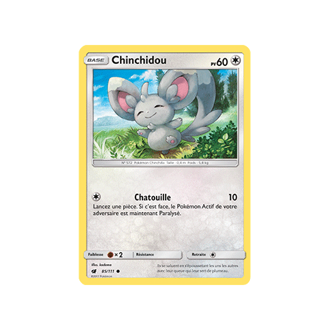 Carte Chinchidou - Commune de Pokémon Invasion Carmin 85/111