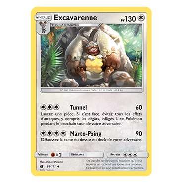 Découvrez Excavarenne, carte Peu commune de la série Invasion Carmin