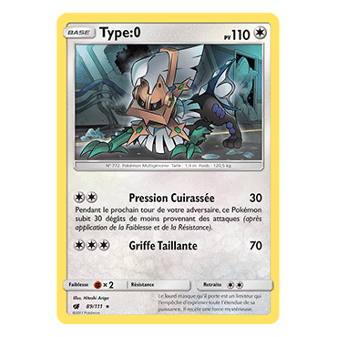 Découvrez Type:0, carte Holographique rare de la série Invasion Carmin