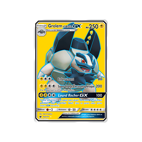 Grolem d'Alola 102/111 : Joyau Ultra rare de l'extension Pokémon Invasion Carmin