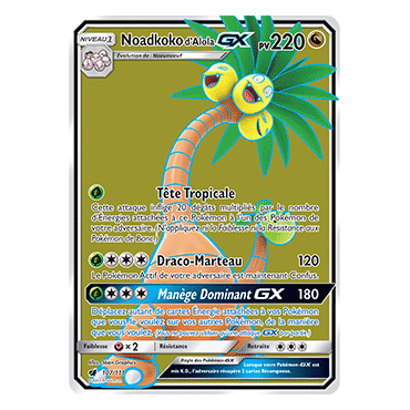 Carte Noadkoko d'Alola - Ultra rare de Pokémon Invasion Carmin 107/111