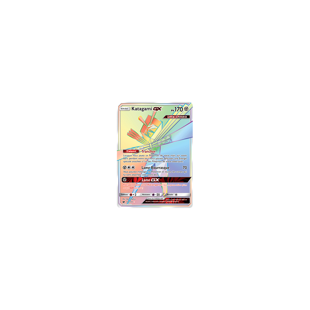 Katagami 117/111 : Joyau Arc-en-ciel rare de l'extension Pokémon Invasion Carmin