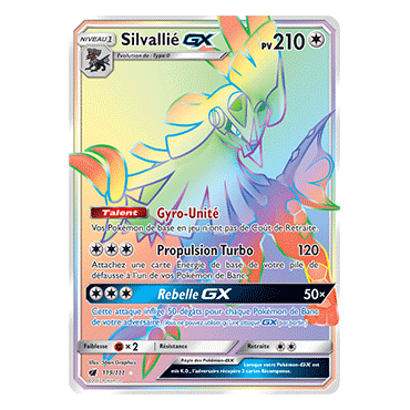 Carte Silvallié - Arc-en-ciel rare de Pokémon Invasion Carmin 119/111