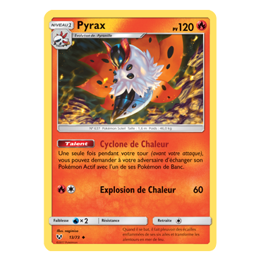 Carte Pyrax - Peu commune de Pokémon Légendes Brillantes 13/73