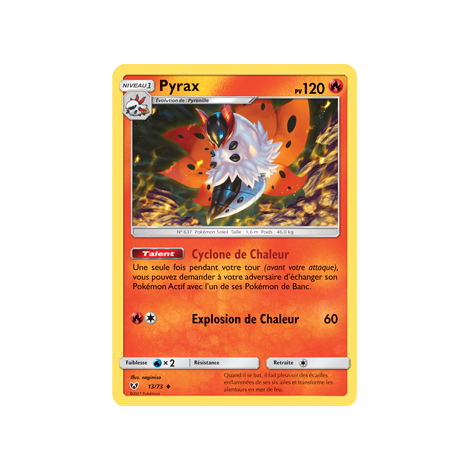 Carte Pyrax - Peu commune de Pokémon Légendes Brillantes 13/73