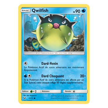Carte Qwilfish - Commune de Pokémon Légendes Brillantes 21/73
