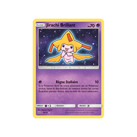 Découvrez Jirachi Brillant, carte Brillant rare de la série Légendes Brillantes