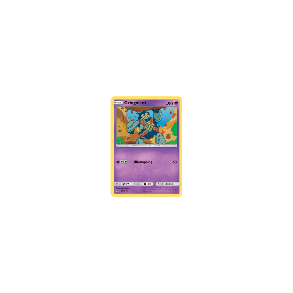 Carte Gringolem - Commune de Pokémon Légendes Brillantes 43/73